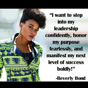 The gorgeous Beverly Bond.