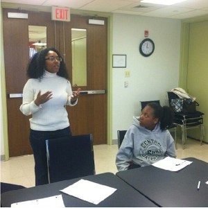 Leading a workshop for Delta G.E.M.S.
